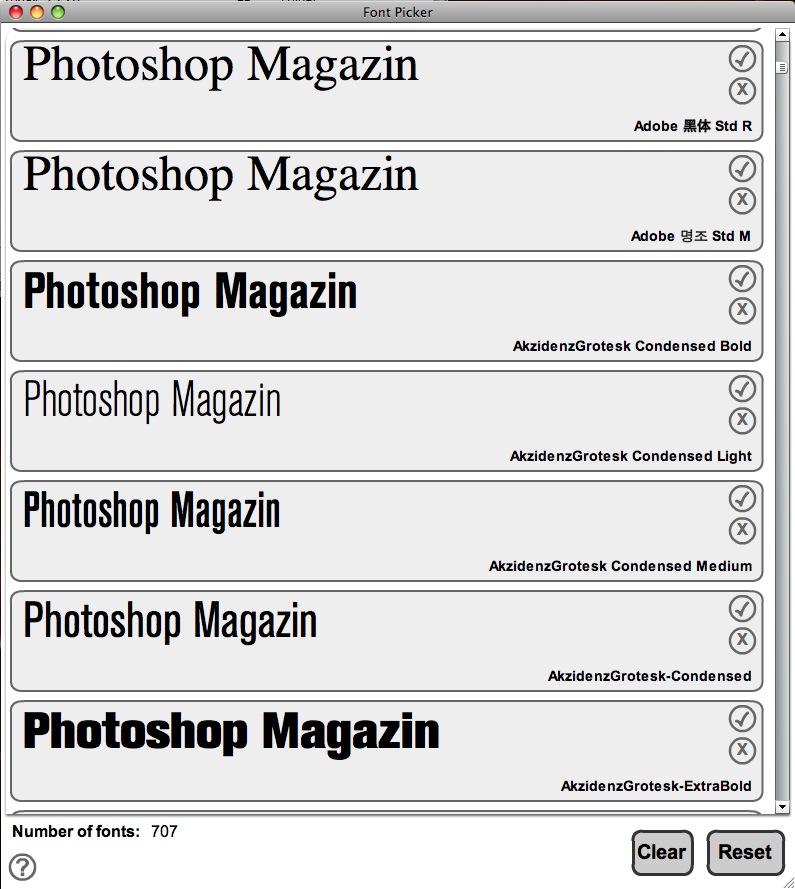 Font Picer Font Picer