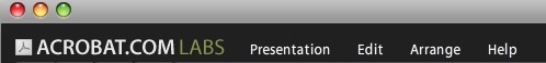 Presentations Menüler