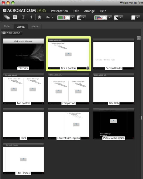 Presentations Sayfa Yapısı