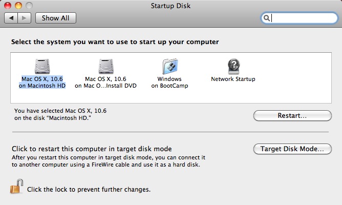 Startup Disk Startup Disk