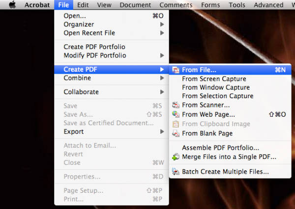 Create PDF from File