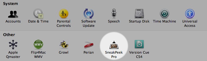 SneakPeak Pro PrefPane SneakPeak Pro PrefPane